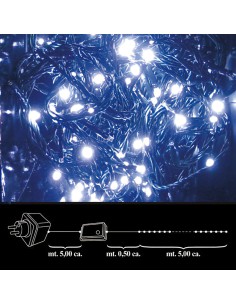 Luces Navidad 100 Leds Blanca Interior / Exterior Ip44