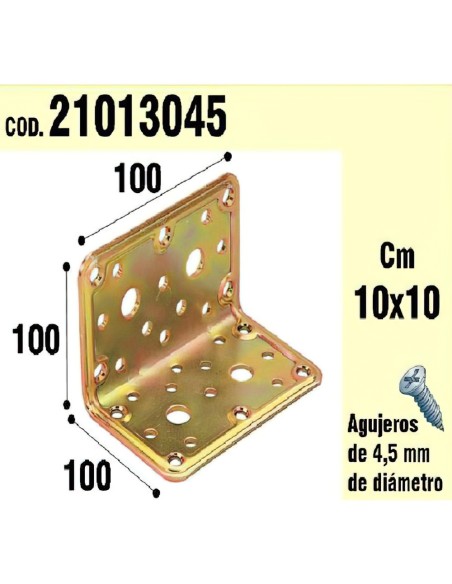 Soporte Para Madera Ángulo 100 x 100 x 100 mm.