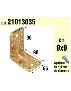 Soporte Para Madera Ángulo  65x90x90 mm.