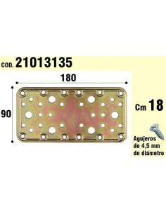 Soporte Para Madera Placa Bicromatada 90x180 mm.