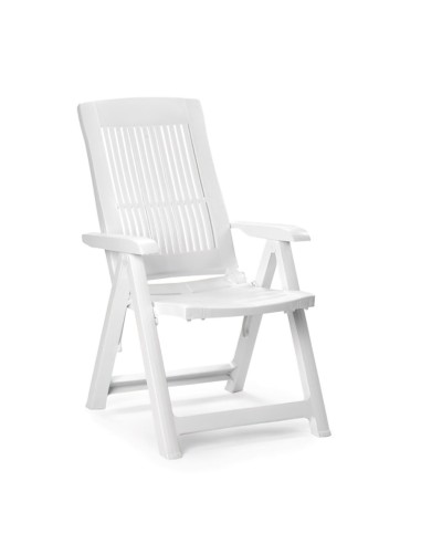 Sillon Resina 5 Posiciones Blanco Tampa