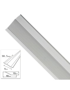 Tapajuntas Adhesivo Para Ceramica Metal Plata   98,5 cm.