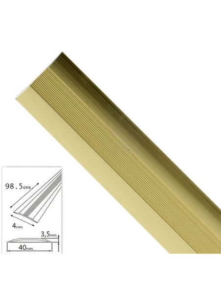 Tapajuntas Adhesivo Para Moquetas Metal Oro   98,5 cm.
