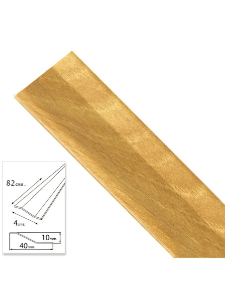 Tapajuntas Adhesivo Para Ceramica Metal Roble   82,0 cm.