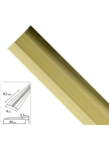 Tapajuntas Adhesivo Para Moquetas Metal Oro...