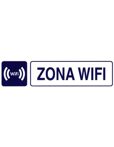 Rotulo Adhesivo 250x63 mm. Zona Wifi