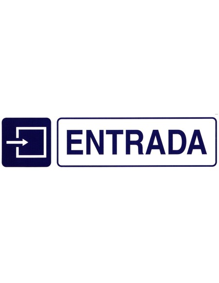 Rotulo Adhesivo 250x63 mm. Entrada