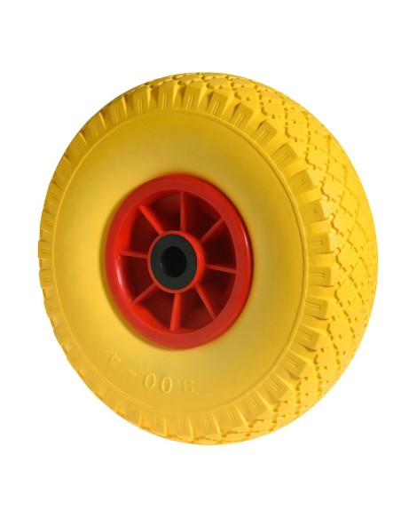 Rueda Carretilla Almacen / Sacos  Maciza Llanta Plástico  20 mm.