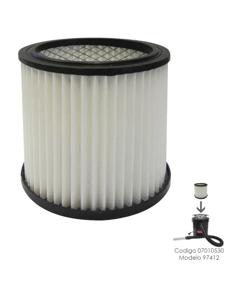 Filtro HEPA Para Aspirador Cenizas Yamato Codigo 07010530 Modelo 97412