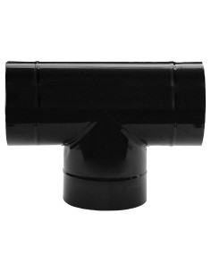 Te Estufa Negro Vitrificado 120 mm. 90°