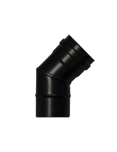 Codo Estufa Pellet Vitrificado Ø80 mm  45°