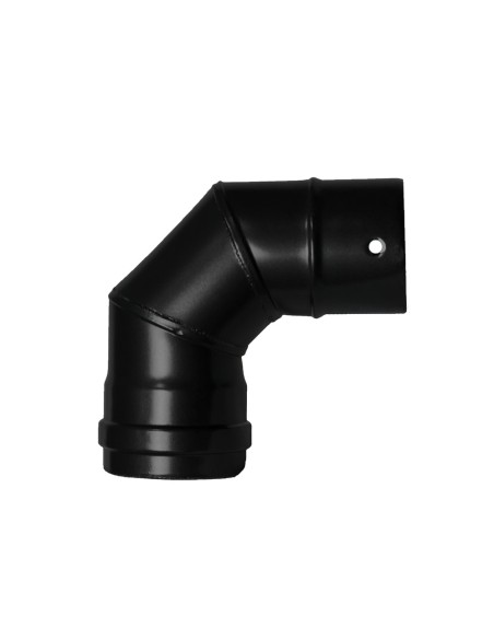 Codo Estufa Pellet Vitrificado Ø80 mm  90°