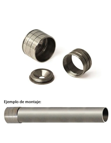 Soporte Barra Armario A Pared Ø 12 mm. Enchufe...