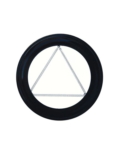 Plafon Embellecedor Estufa Pellet Vitrificado Negro 80 mm.