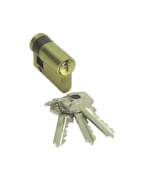 Cilindro Tesa 5200 30x10 Latonado Leva Excentrica Corta