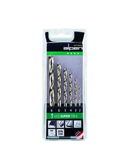 Estuche Brocas Alpen Hss Pro    6 Piezas