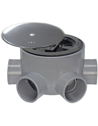 Bote Sifonico PVC T 85 BA 110  50-40 Altura 75...