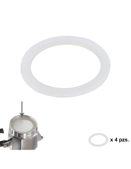 Junta Goma Silicona Cafetera Aluminio Classic / Inducción 9 Tazas (4 Unidades)
