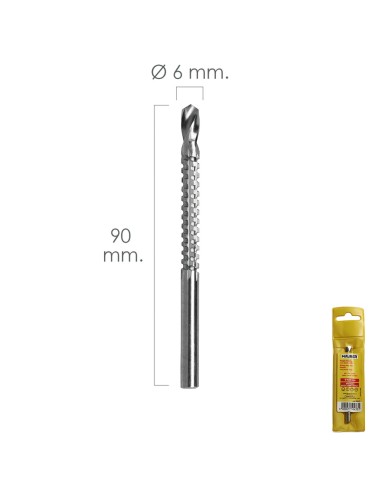 Fresa Rotativa Para Madera Espigada Ø 6 x 90...