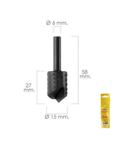 Fresa Rotativa Madera Para Vaciado Ø 15 mm....