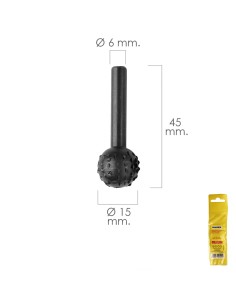 Fresa Rotativa Para Madera Esferica Ø 15 mm. Para Taladro...