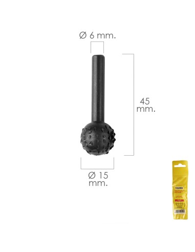 Fresa Rotativa Para Madera Esferica Ø 15 mm....