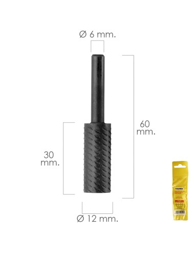 Fresa Rotativa Para Metal Cilindrica Ø 12 mm....