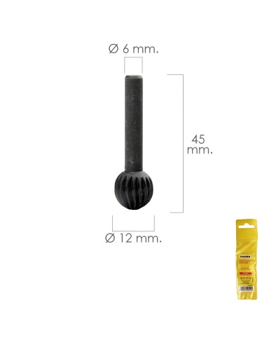 Fresa Rotativa Para Metal Esferica Ø 12 mm....