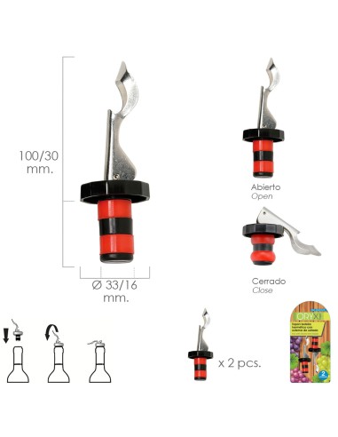 Tapon Botella Hermético Con Sistema De Sellado...