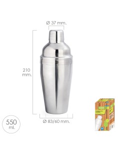 Coctelera Acero Inoxidable 550ml