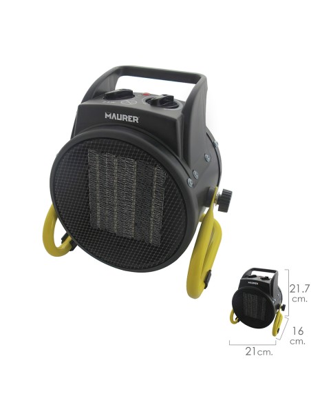 Calefactor Termoventilador Ceramico Cañon Aire 1000 / 2000 W.