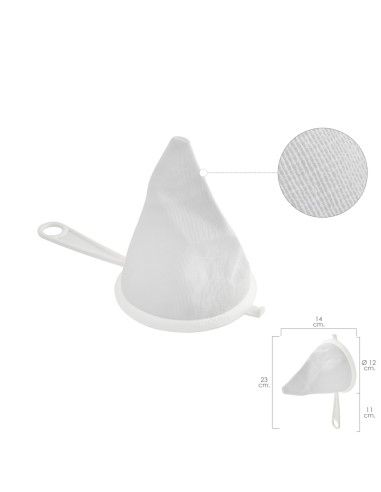 Colador Tela Franela Armazón de Plastico Ø 12 cm.