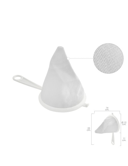 Colador Tela Franela Armazón de Plastico Ø 12 cm.