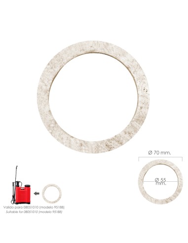 Junta Fieltro Para Sulfatadora Platico Papillón...