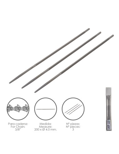 Limas Cadena Motosierra 200 x Ø 4.0 mm. 3/8" LP...