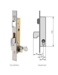 Cerradura Cvl 1990V20/5 Carpinteria Metálica