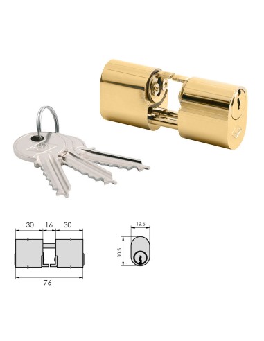Cilindro CVL 5964 / 30x30 / Laton Pulido...