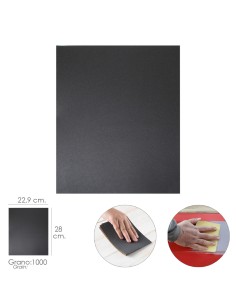 Lija Agua Grano 1000 1 Pliego 28x22,9 cm.