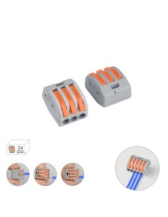 Regleta Conexion Rapida, Conexion Electrica 3 polos,...
