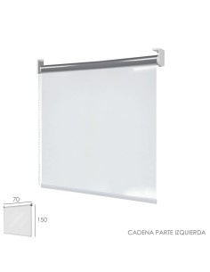Mampara Cortina Enrollable PVC Transparente, Medidas 70 x...