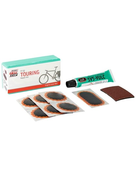 Kit De Parches Para Bici, Kit Completo 7 Parches Con Pegamento y Lija