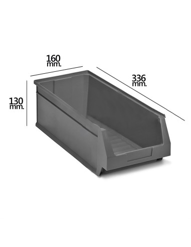 Gaveta almacenamiento TAYG apilable Gris Nº53...