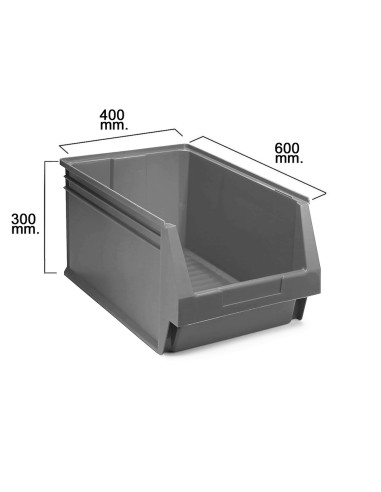 Gaveta Apilable Almacenamiento Gris Nº60...