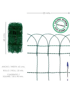 Malla Electrosoldada Plastificada Residence Altura 65 cm....