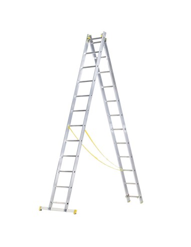 Escalera Aluminio 2 Tramos 12+12 Peldaños....