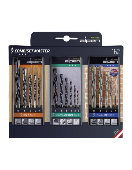 Estuche Brocas Alpen Kombiset  16 Piezas