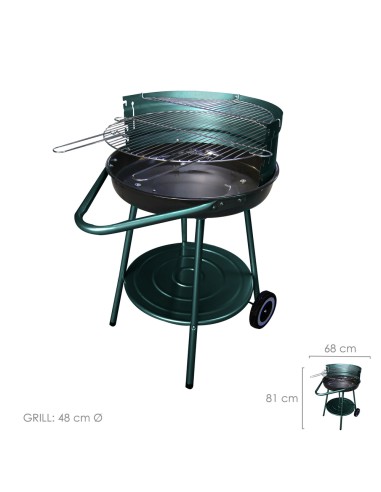 Barbacoa Carbon y Leña Apache, Redonda Con...