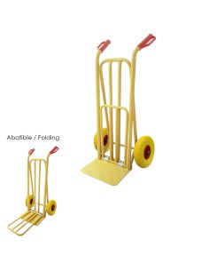 Carretilla Almacen / Sacos Con Pala Abatible Ruedas...