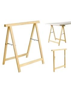 Caballete Madera de Pino Macizo 74x74cm Alto