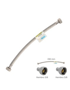 Latiguillo Flexible Acero Inoxidable Hembra 3/8 - Hembra...